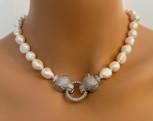 Real Pearl Necklace Baroque Freshwater pearls